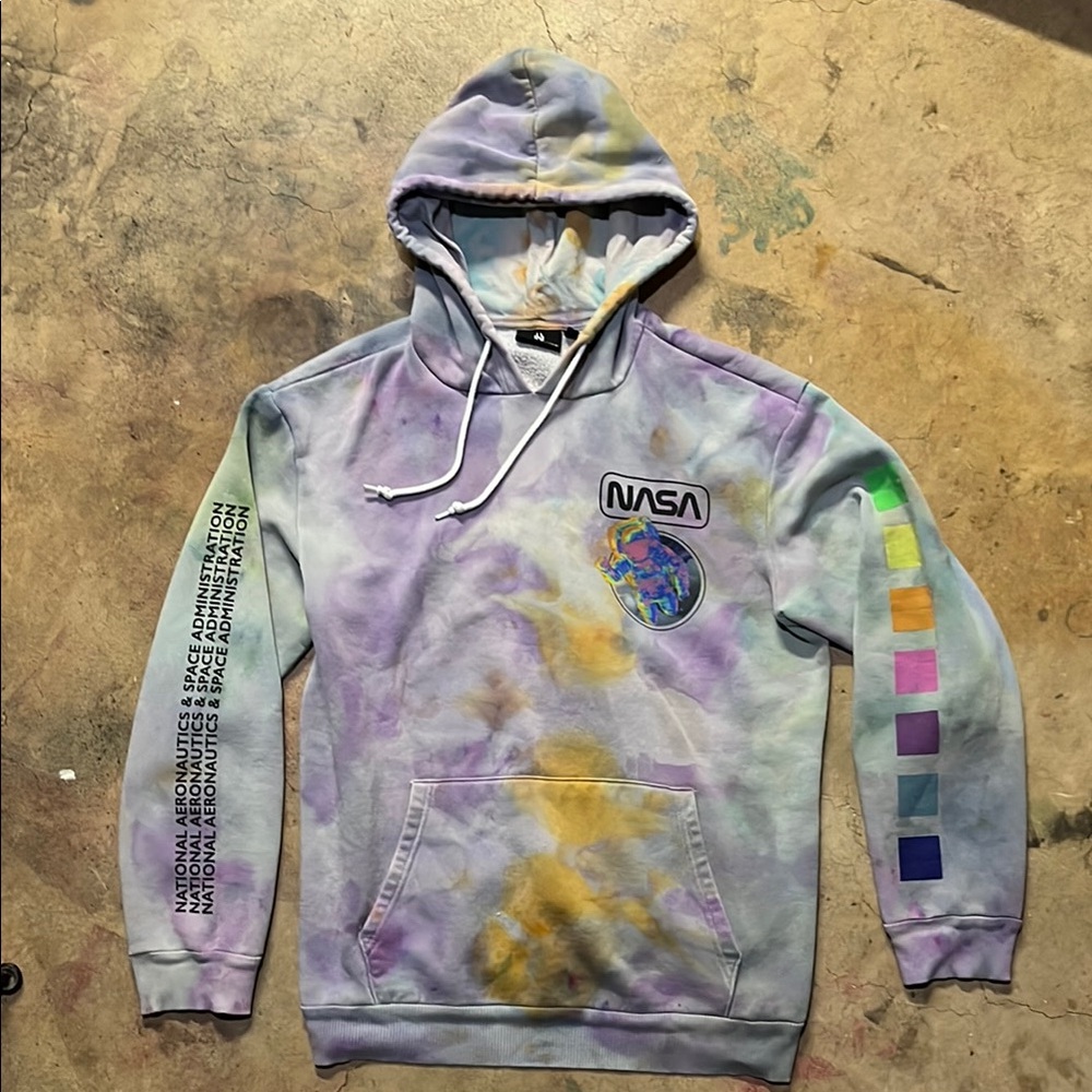 NASA Tie-Dye Hoodie LARGE
